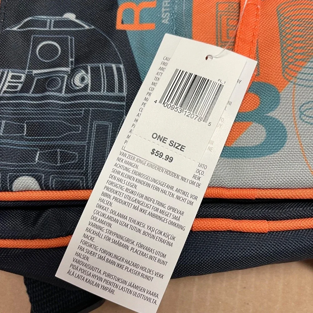 Disney  Star Wars Galaxy's Edge Droid Depot 2023 New Backpack/Tote‎ Bag With Zip